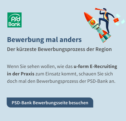 PSD-Bank u-form E-Recruiting - Banner 480x460-phone
